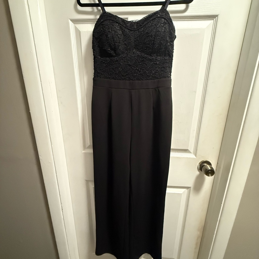 Candie's Black Lace Detail Top